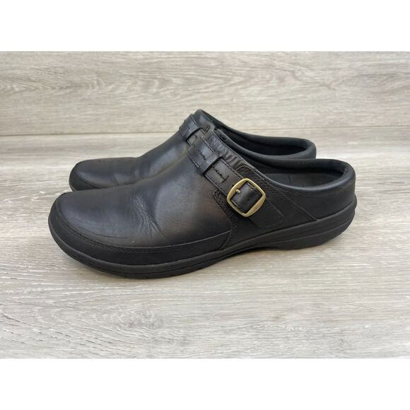 Merrell Encore Kassie Women's Mule Clog Slip-On Leather US 9 Black Comfort Shoes - Picture 3 of 11
